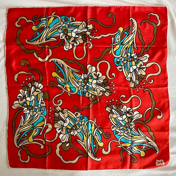 Tres-Elle Silk Scarf - Made in Japan - Picture 2 of 3